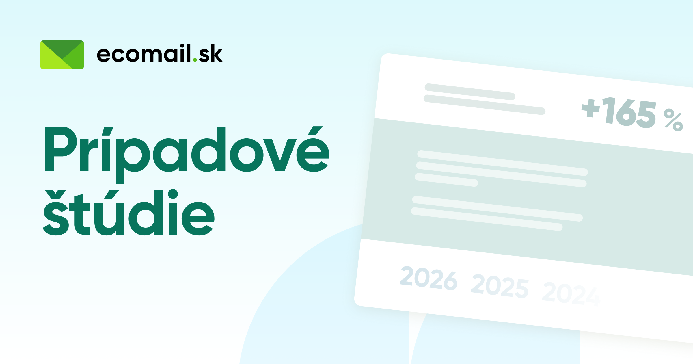 Ecomail Prípadové štúdie e-mail marketingu | Ecomail.sk