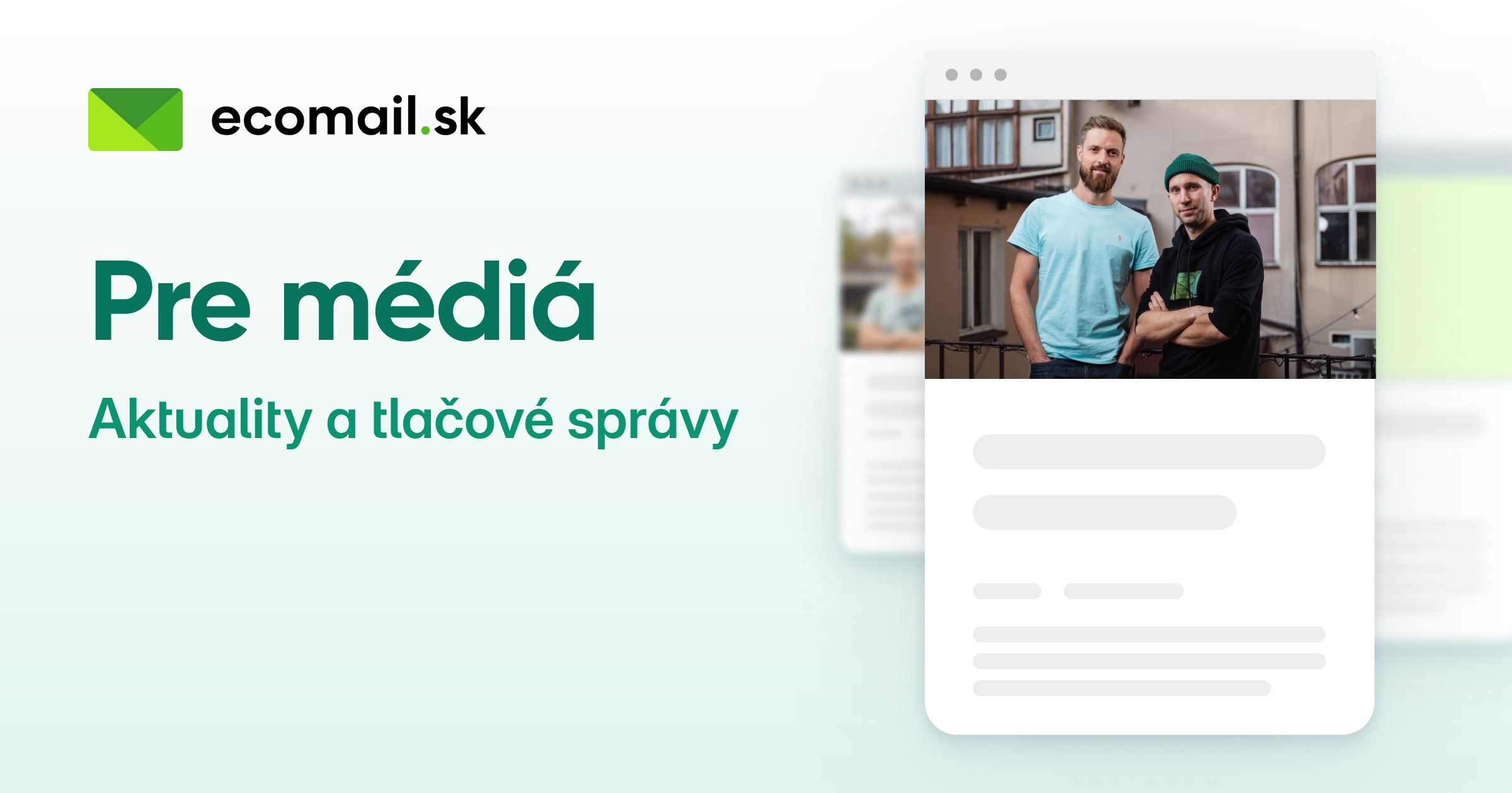 Ecomail Pre médiá | Ecomail.sk